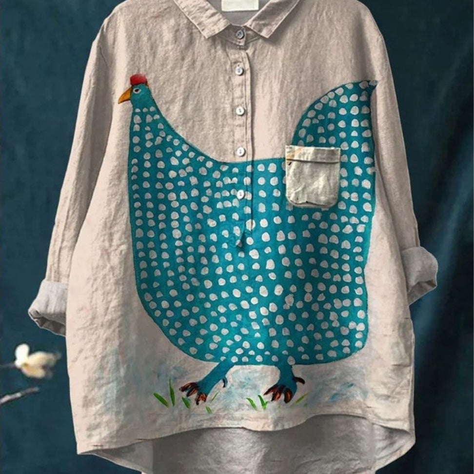Women’s New Amazon AliExpress Loose Printed Round Neck Casual Plus Size Women’s Clothing - ZCS86 / S
