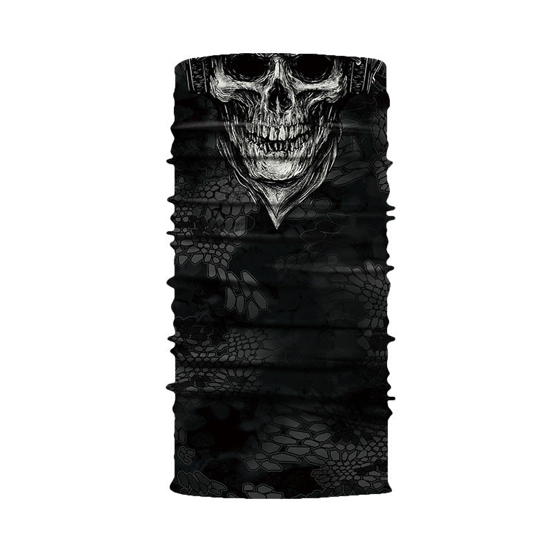 3D Digital Skull Printing Cycling Seamless Magic Scarf - AC156 / One size