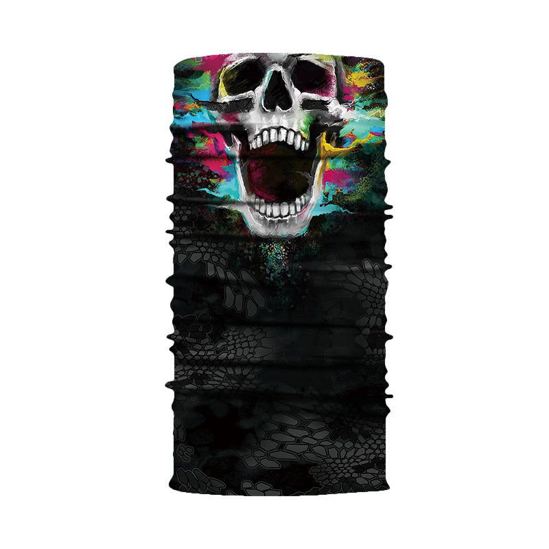 3D Digital Skull Printing Cycling Seamless Magic Scarf - AC157 / One size