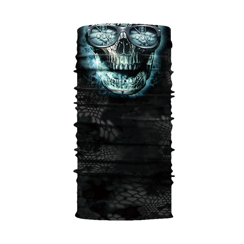 3D Digital Skull Printing Cycling Seamless Magic Scarf - AC158 / One size