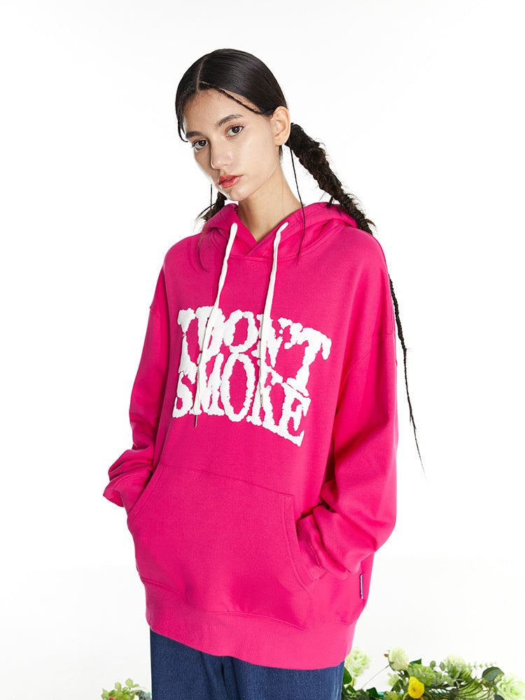 Blue Sky And White Clouds Three-dimensional Quit Smoking Logo Couple Sweater