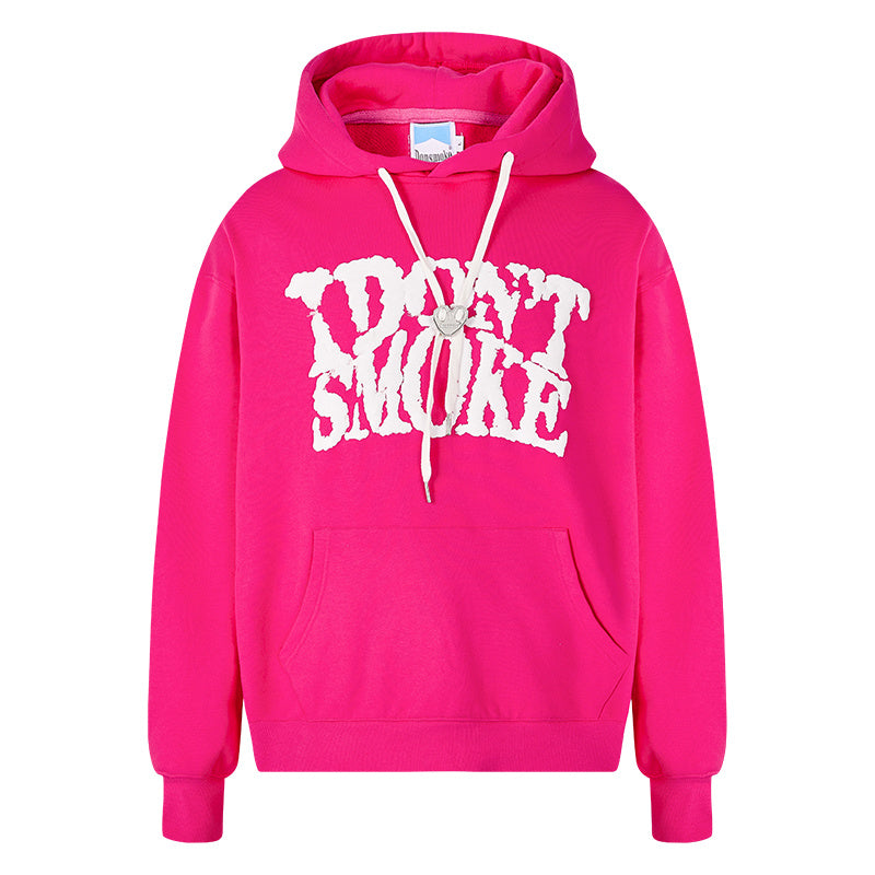 Blue Sky And White Clouds Three-dimensional Quit Smoking Logo Couple Sweater