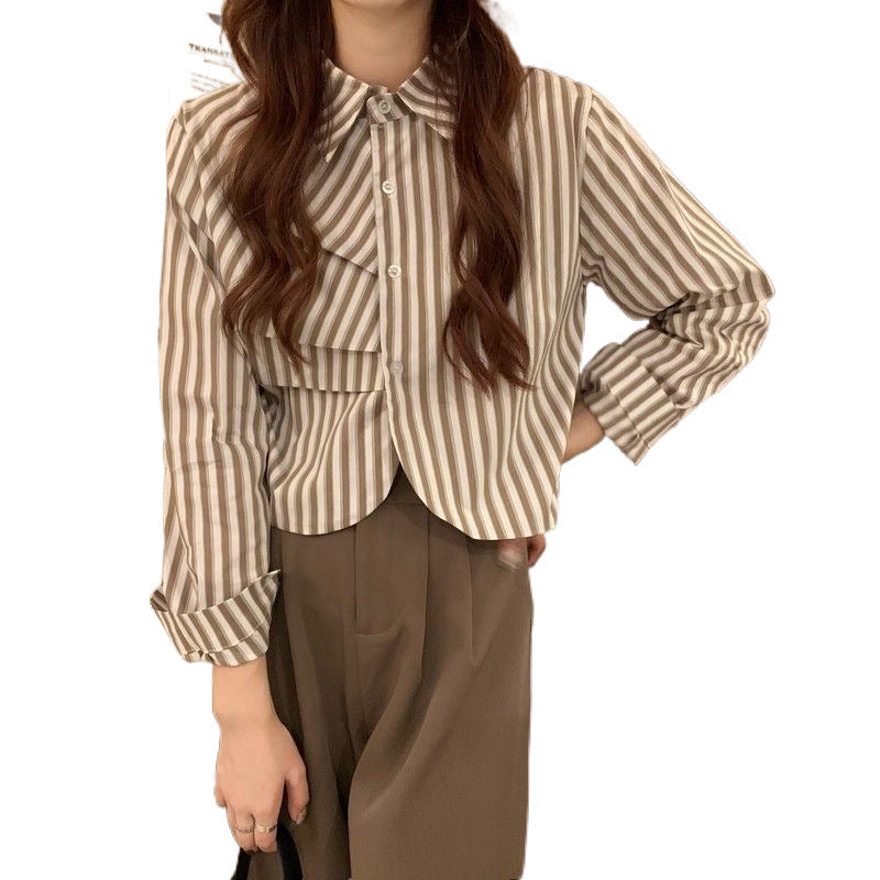 French White Shirt Women’s Spring Design Sense Niche Shirt Temperament High Sense Chic Beautiful Short Long Sleeve Top