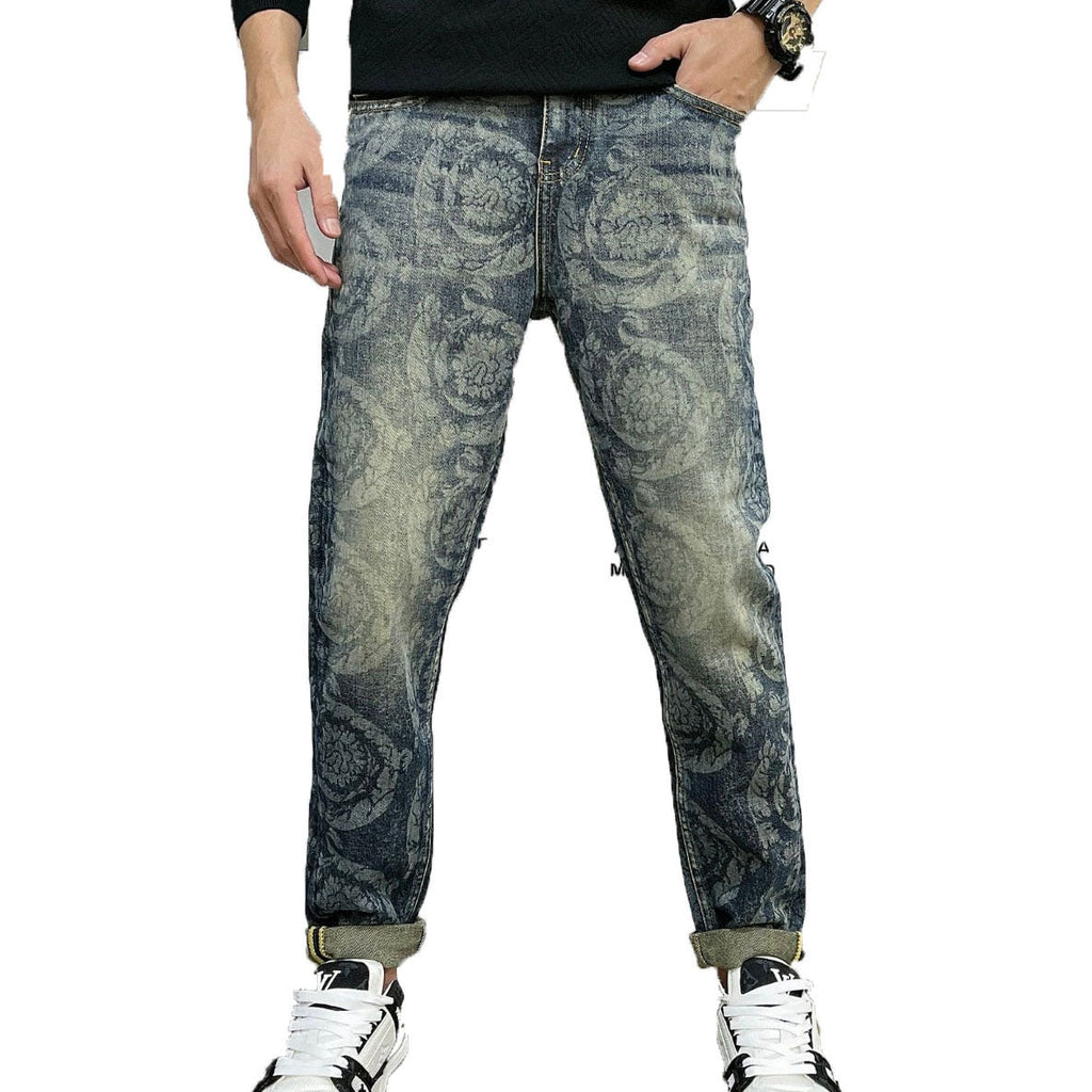 Fashion Men’s Jeans Casual Stretch Pants