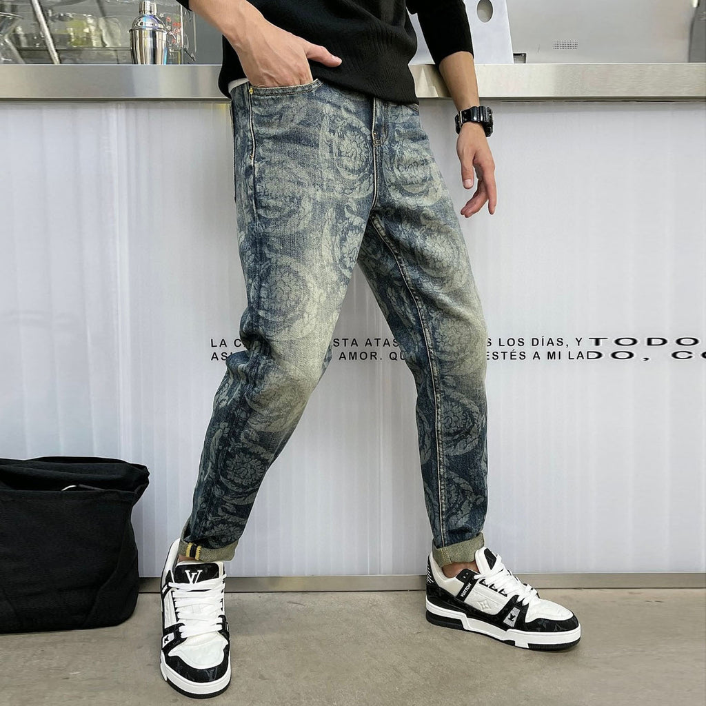 Fashion Men’s Jeans Casual Stretch Pants
