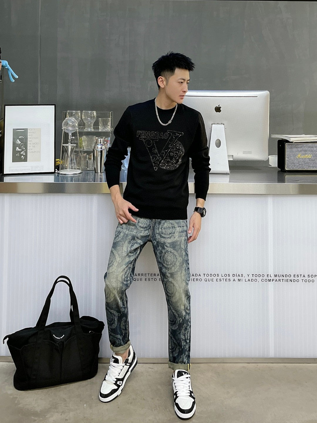 Fashion Men’s Jeans Casual Stretch Pants