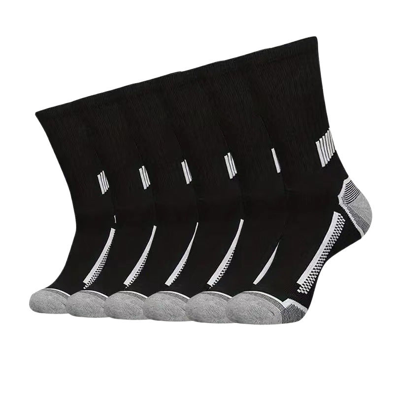 Men’s Simple Basketball Mid-calf Socks
