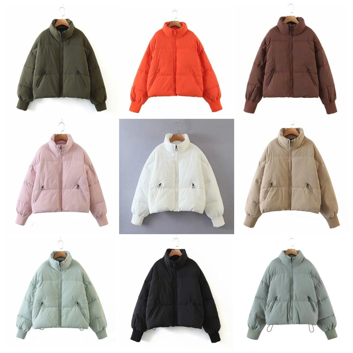 Women’s Urban Leisure Versatile Stand Collar Puffer Jacket Coat