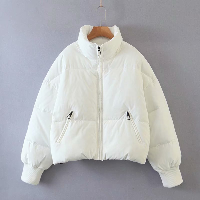 Women’s Urban Leisure Versatile Stand Collar Puffer Jacket Coat - White / L
