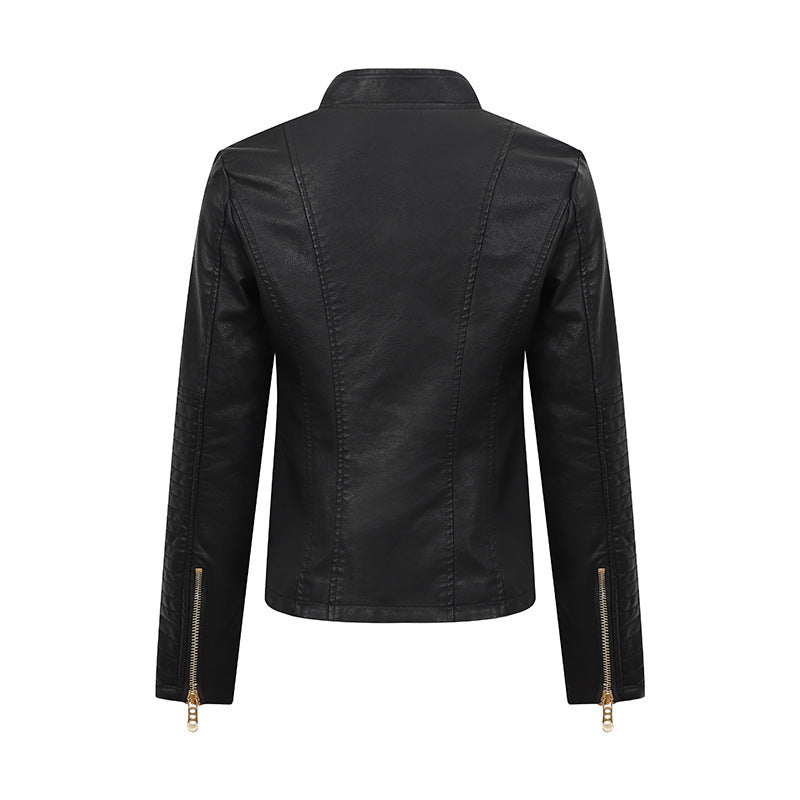Fashion Best-seller Leather Jacket Coat Women - Black / M
