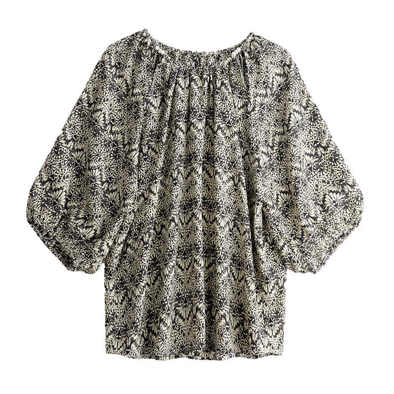 Women’s Loose Slimming 34 Sleeves Shirt