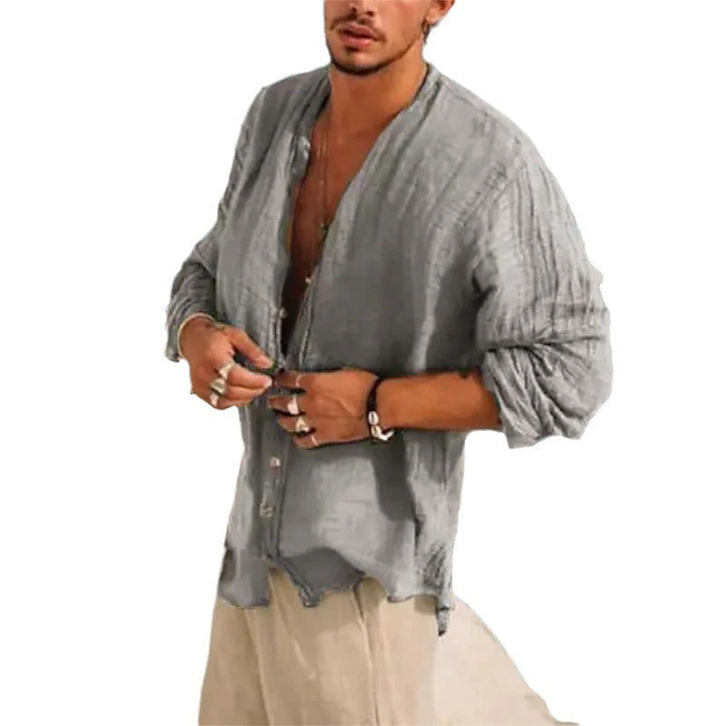 Half Sleeve Shirt Men’s Clothing Handsome Trendy Casual