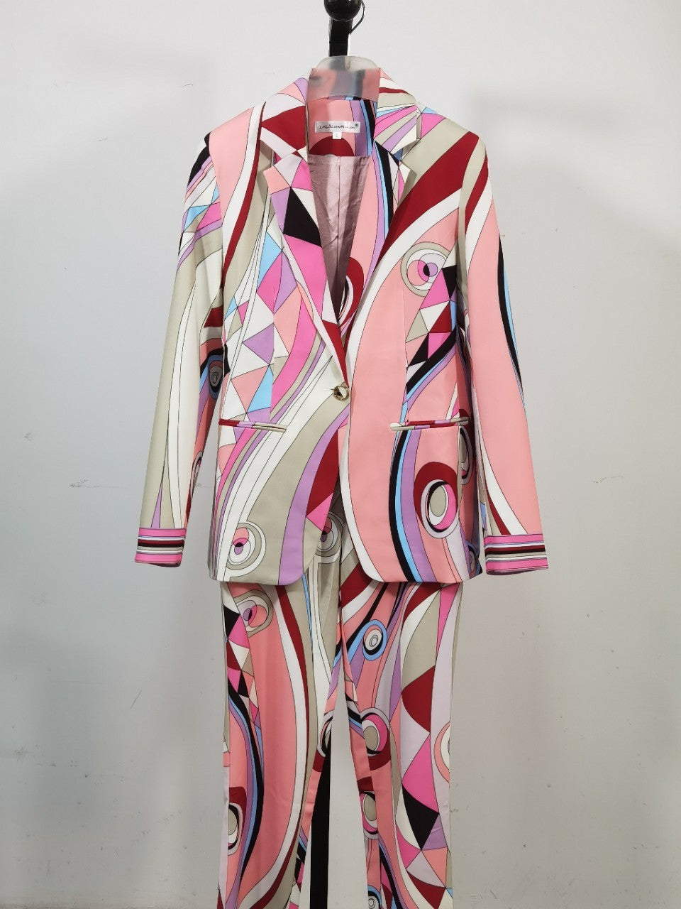 New Print Women’S Suit In Autumn And Winter - Red / 2XL