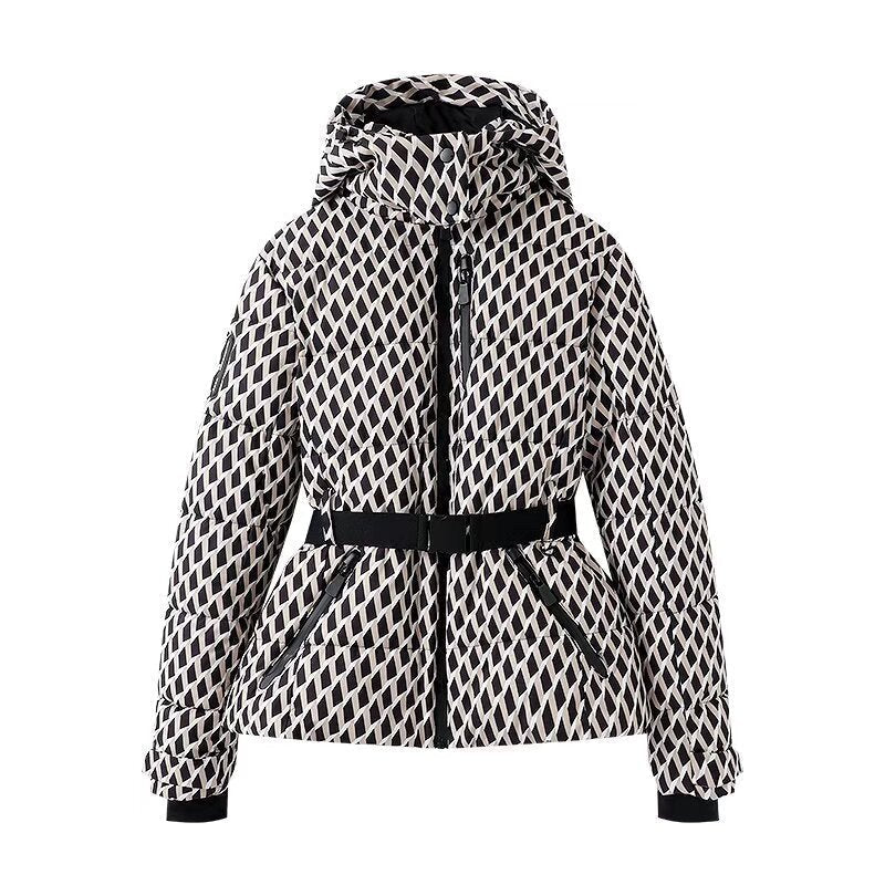 Women’s Waist Slimming With Belt Cotton-padded Jacket