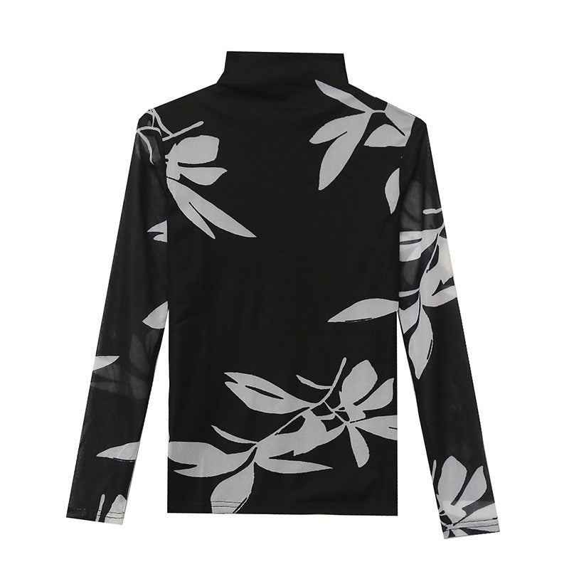 Women’s Long Sleeve Autumn And Winter Ocean Graceful Slim-fit Tops
