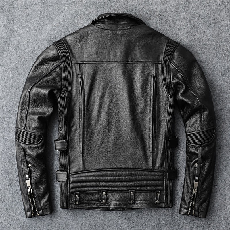 Slim Fit Soft First Layer Cowhide Biker’s Leather Jacket