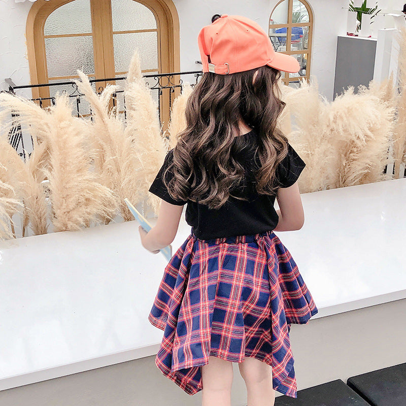 Children’s sports short-sleeved children’s clothing fashion little girl clothes