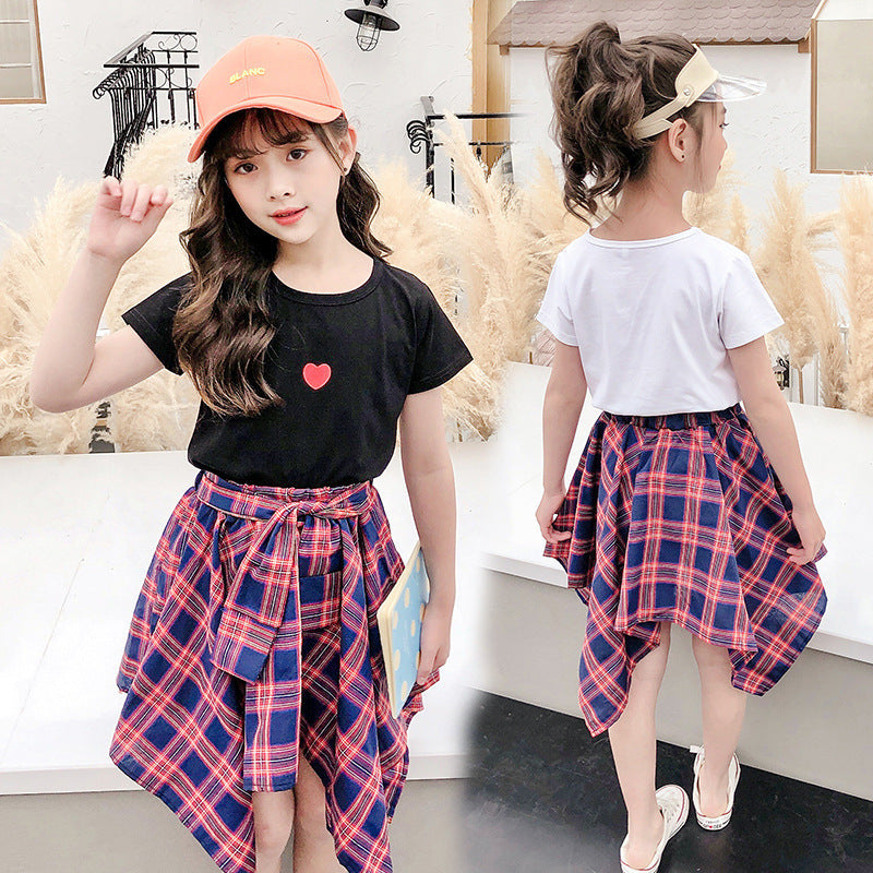 Children’s sports short-sleeved children’s clothing fashion little girl clothes
