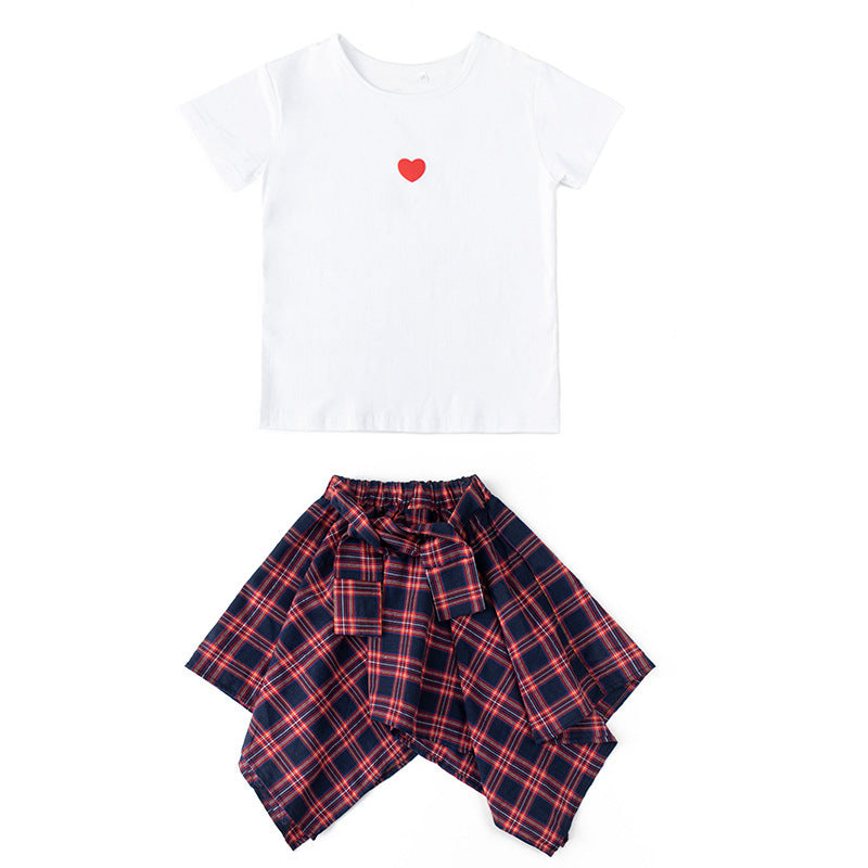 Children’s sports short-sleeved children’s clothing fashion little girl clothes