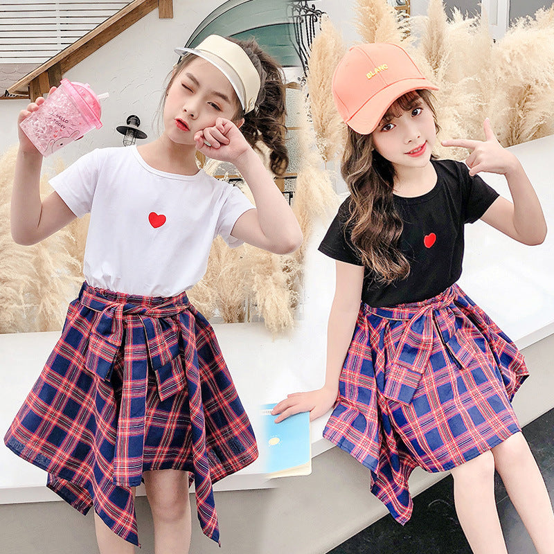 Children’s sports short-sleeved children’s clothing fashion little girl clothes