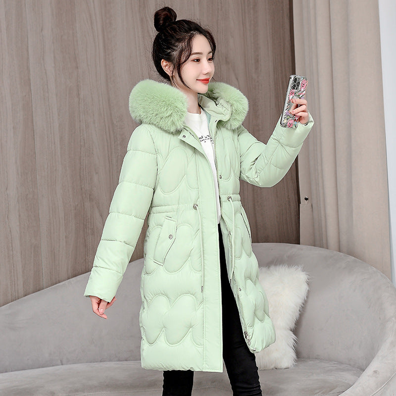 Women’s Waist Slimming Fur Collar Cotton Coat