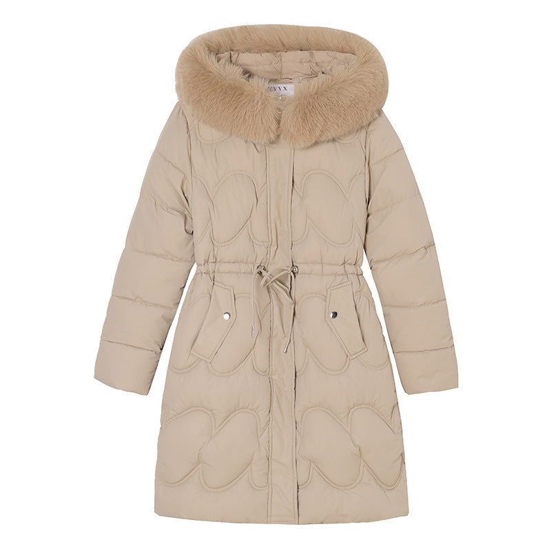 Women’s Waist Slimming Fur Collar Cotton Coat