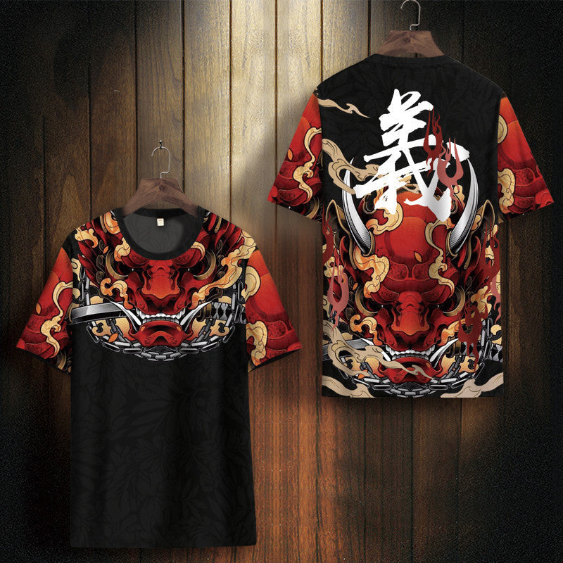 Printed popular logo casual T-shirt - 1123T / XL