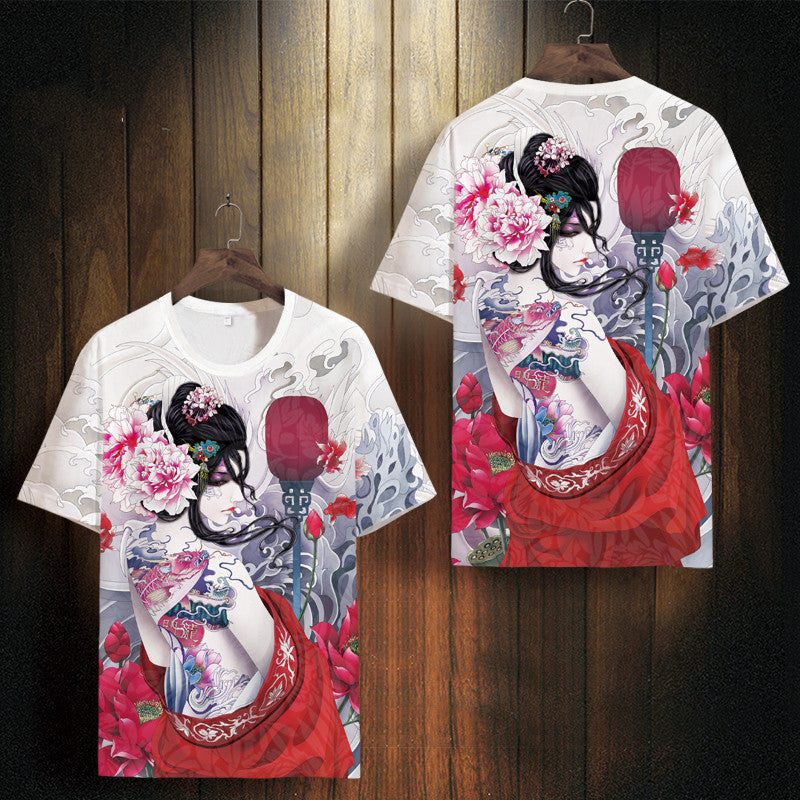 Printed popular logo casual T-shirt - 1181T / 7XL
