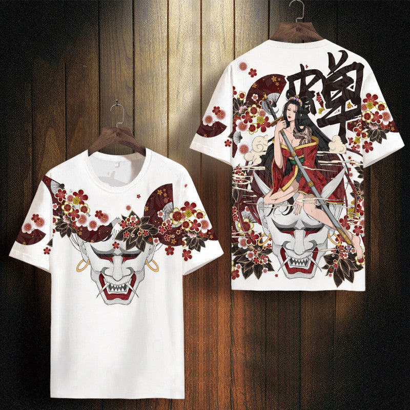 Printed popular logo casual T-shirt - 1425T / 7XL