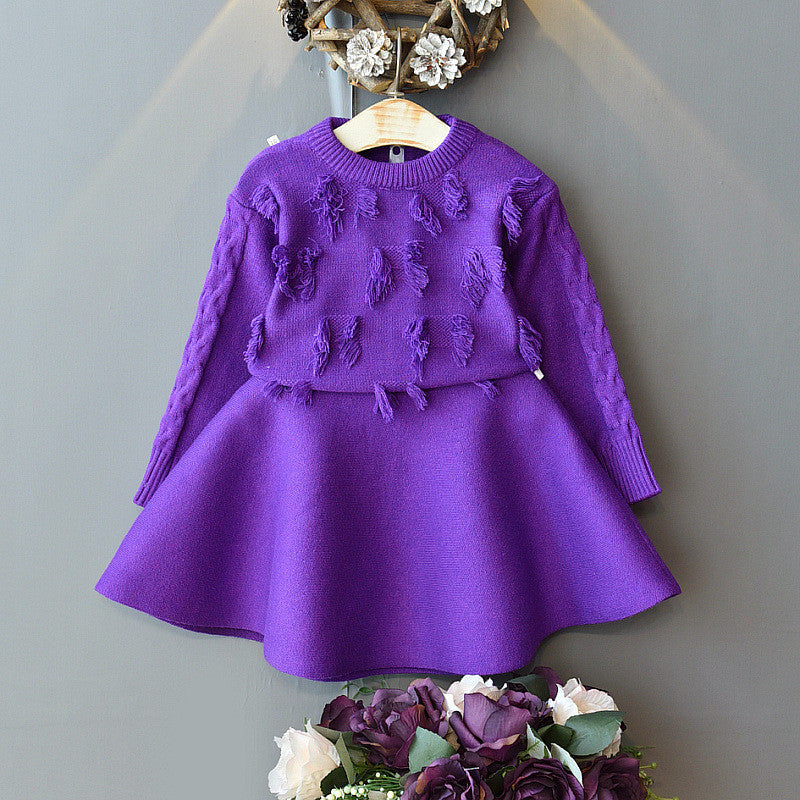 Children’s clothing suits - Deep purple / 90cm