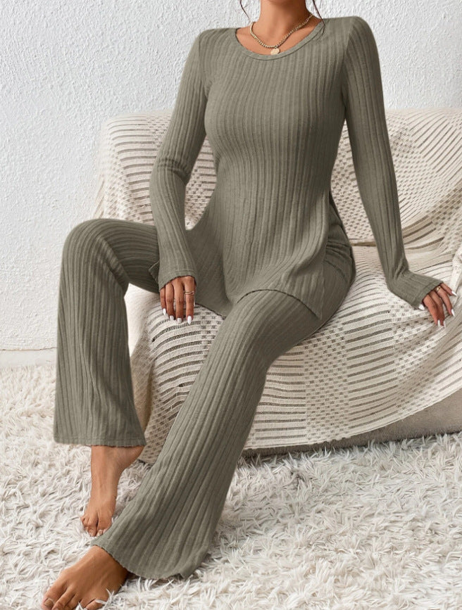 Polyester Women’s Clothing Solid Color Casual Slim New Fashion Women Elegant Outfit