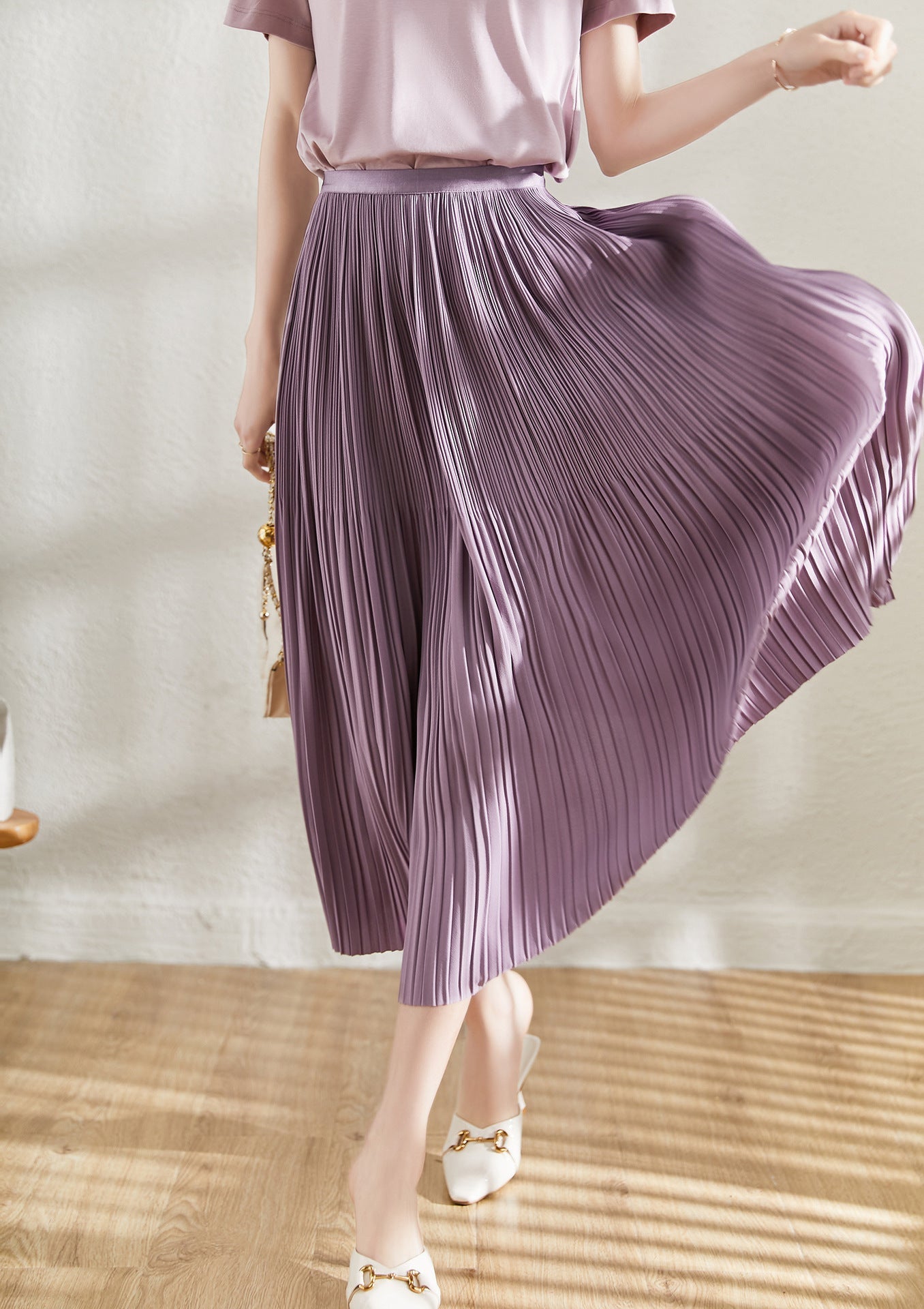 Spring And Summer New Exquisite Artistic Pleated Fairy Pleated Skirt