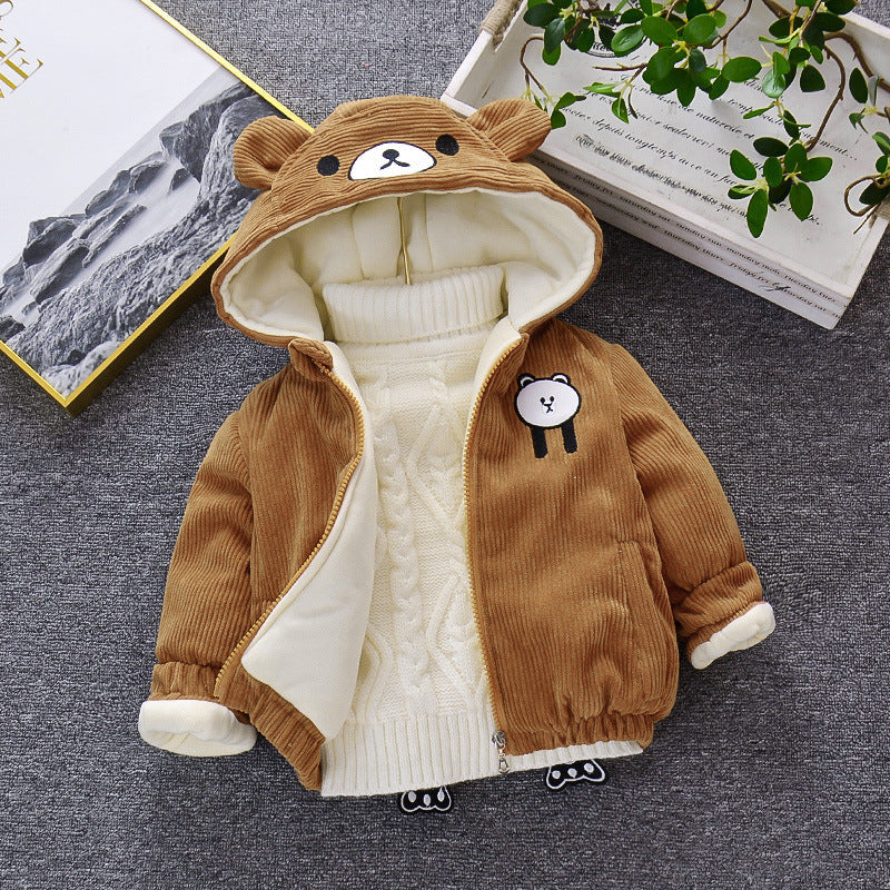 Baby girl coat - Khaki / 90cm
