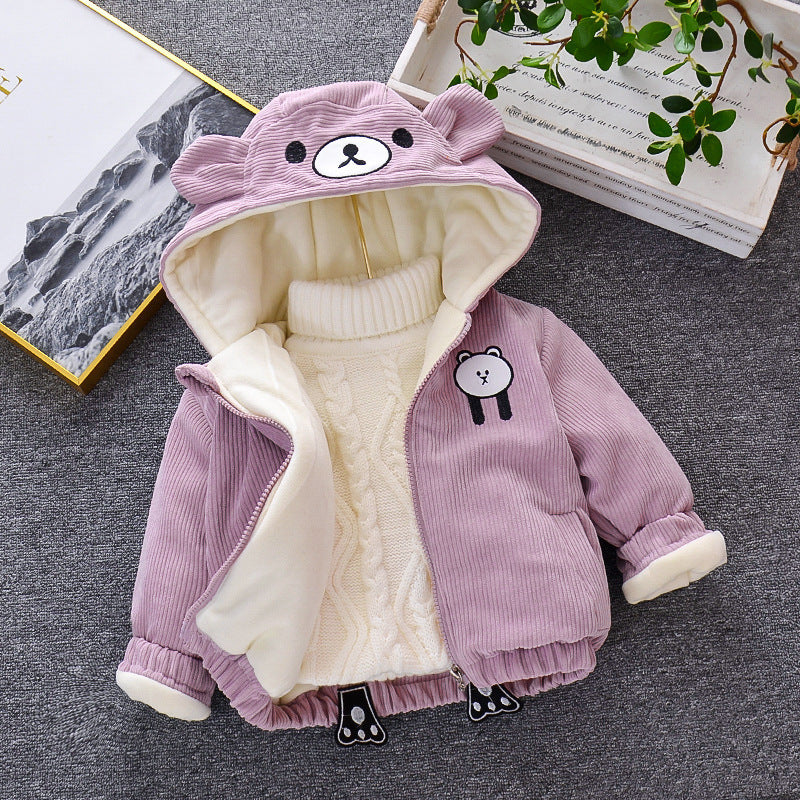 Baby girl coat - Pink / 90cm