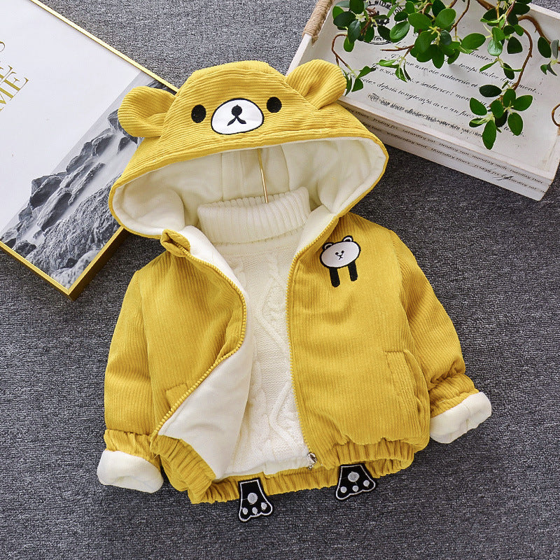 Baby girl coat - Yellow / 80cm