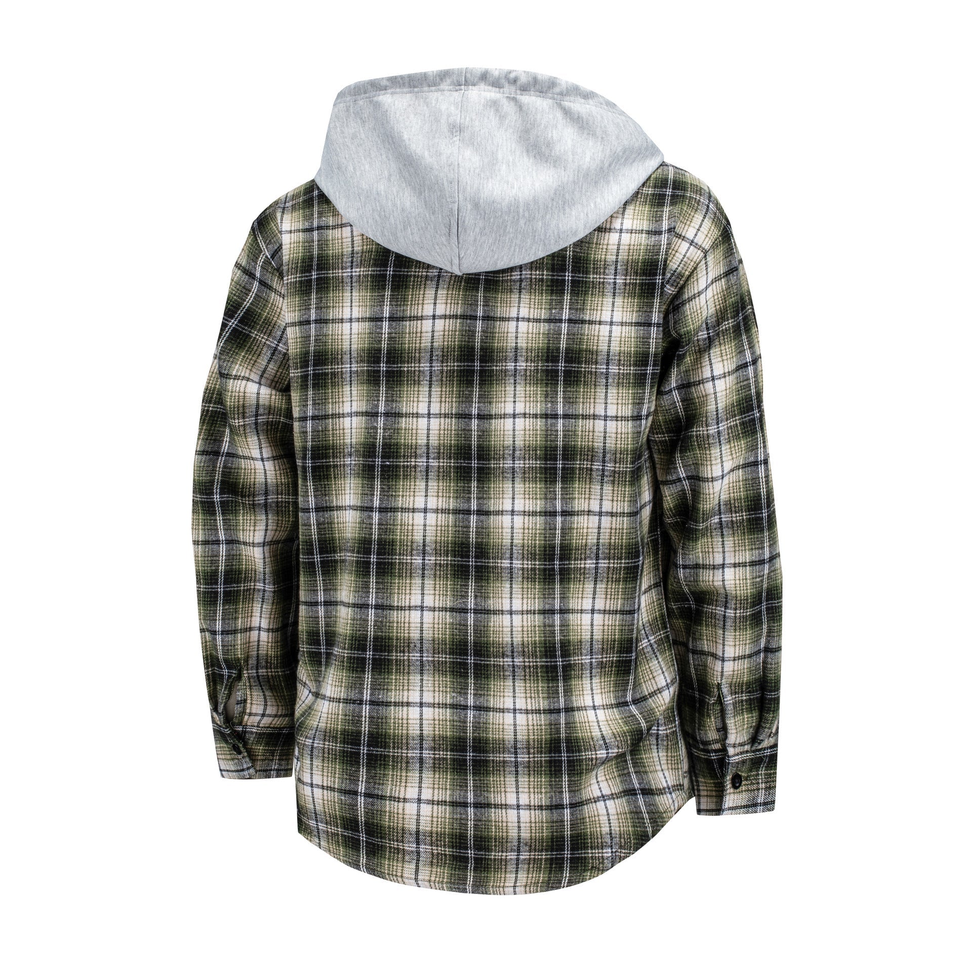 Hooded Men’s And Women’s Same Plaid Shirt Spring And Autumn
