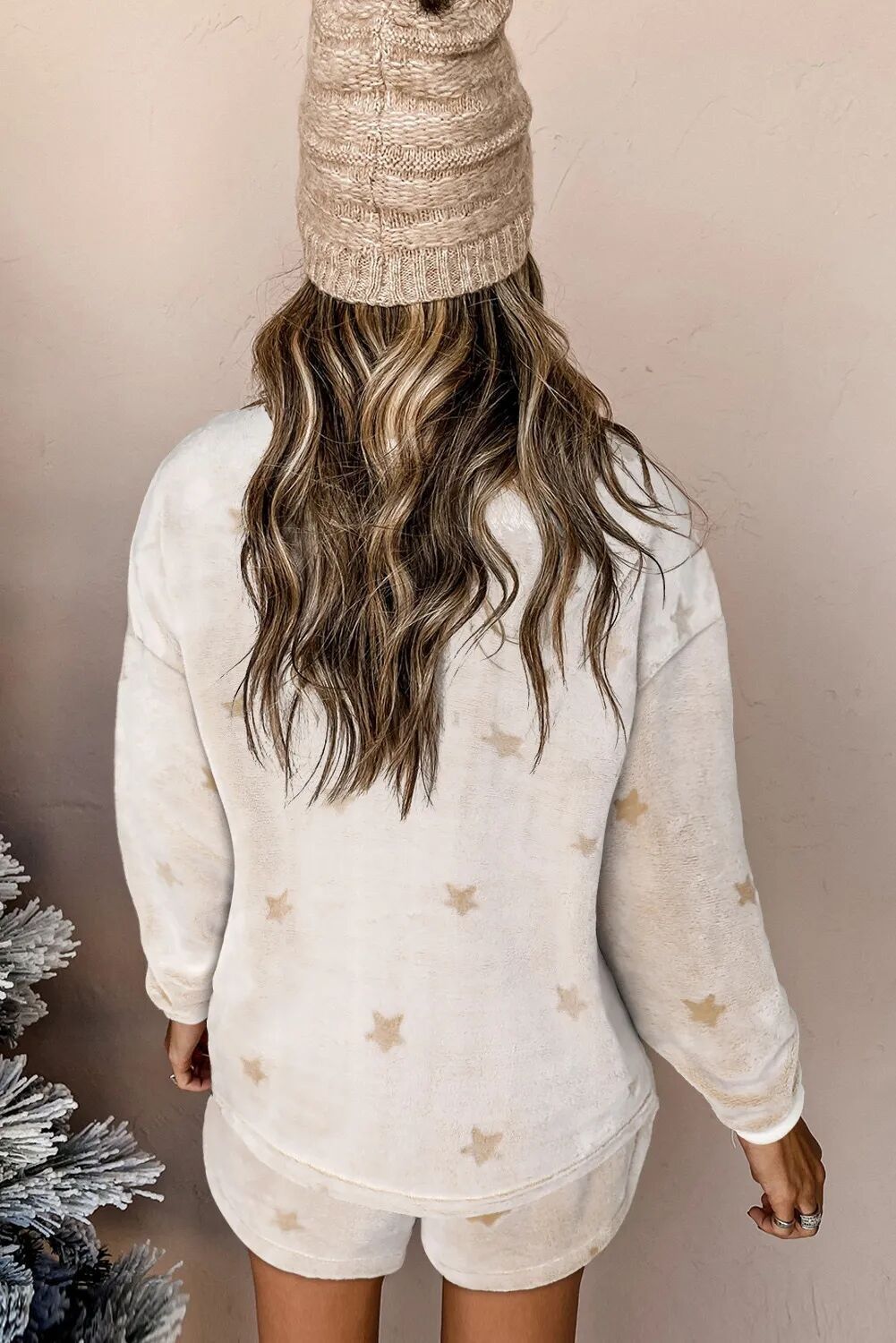 Women’s Five-pointed Star Plush Casual Suit