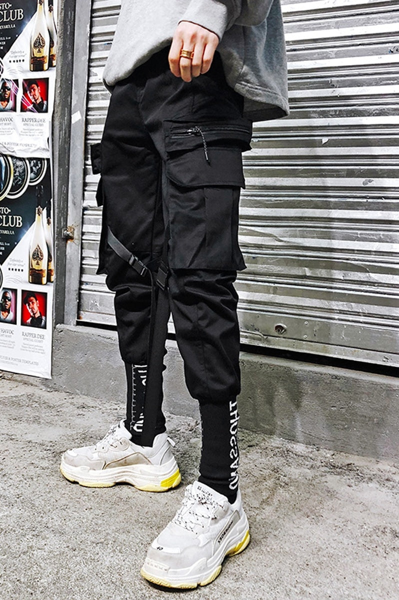 Korean fashion pants leisure pants nine-minute pants men’’s fashion pants loose leggings students’’straight-bottomed