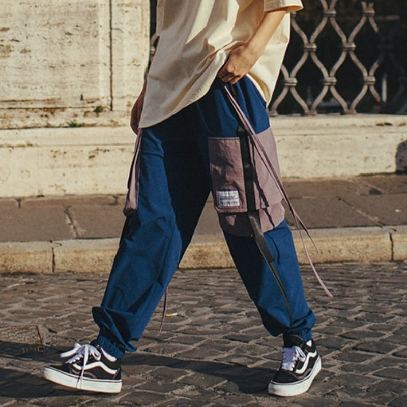 Men’s Side Pockets Cargo Harem Pants