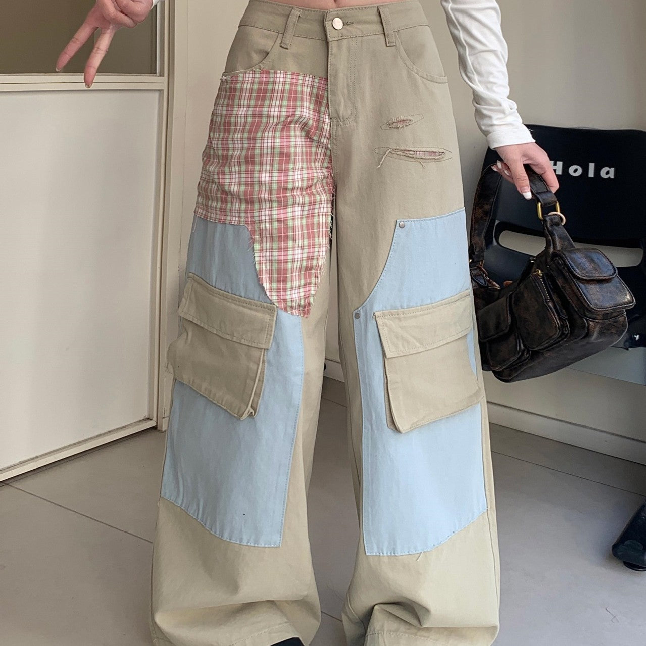 Straight Loose Wide Leg Draping Long Pants