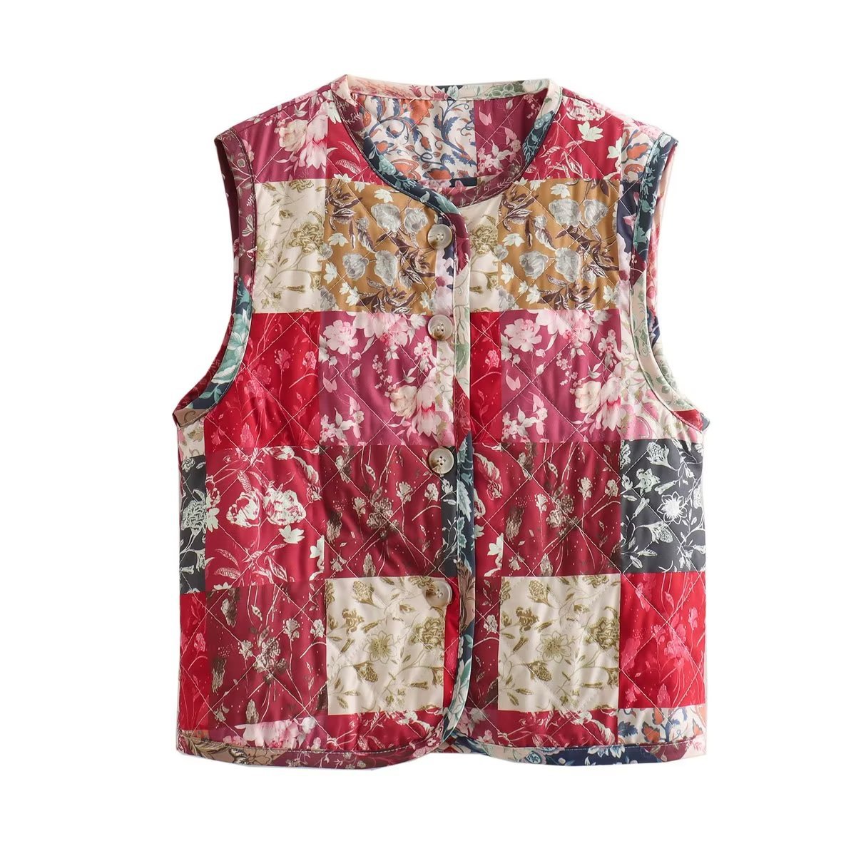 Loose Casual Print Women’s Vest
