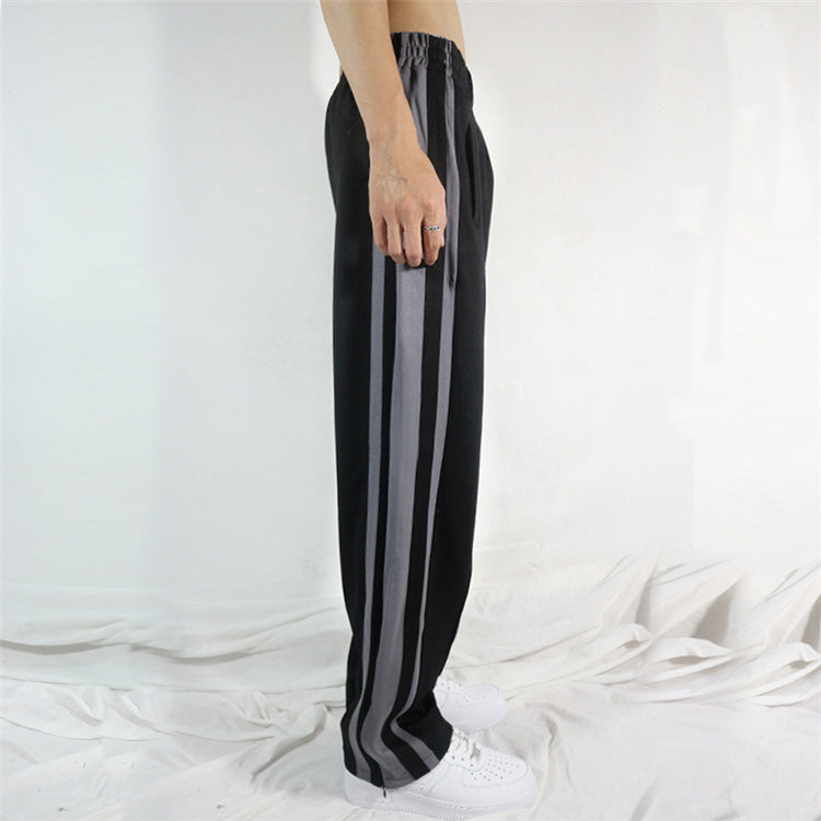 Street Casual Wide-leg Pants - Black / S