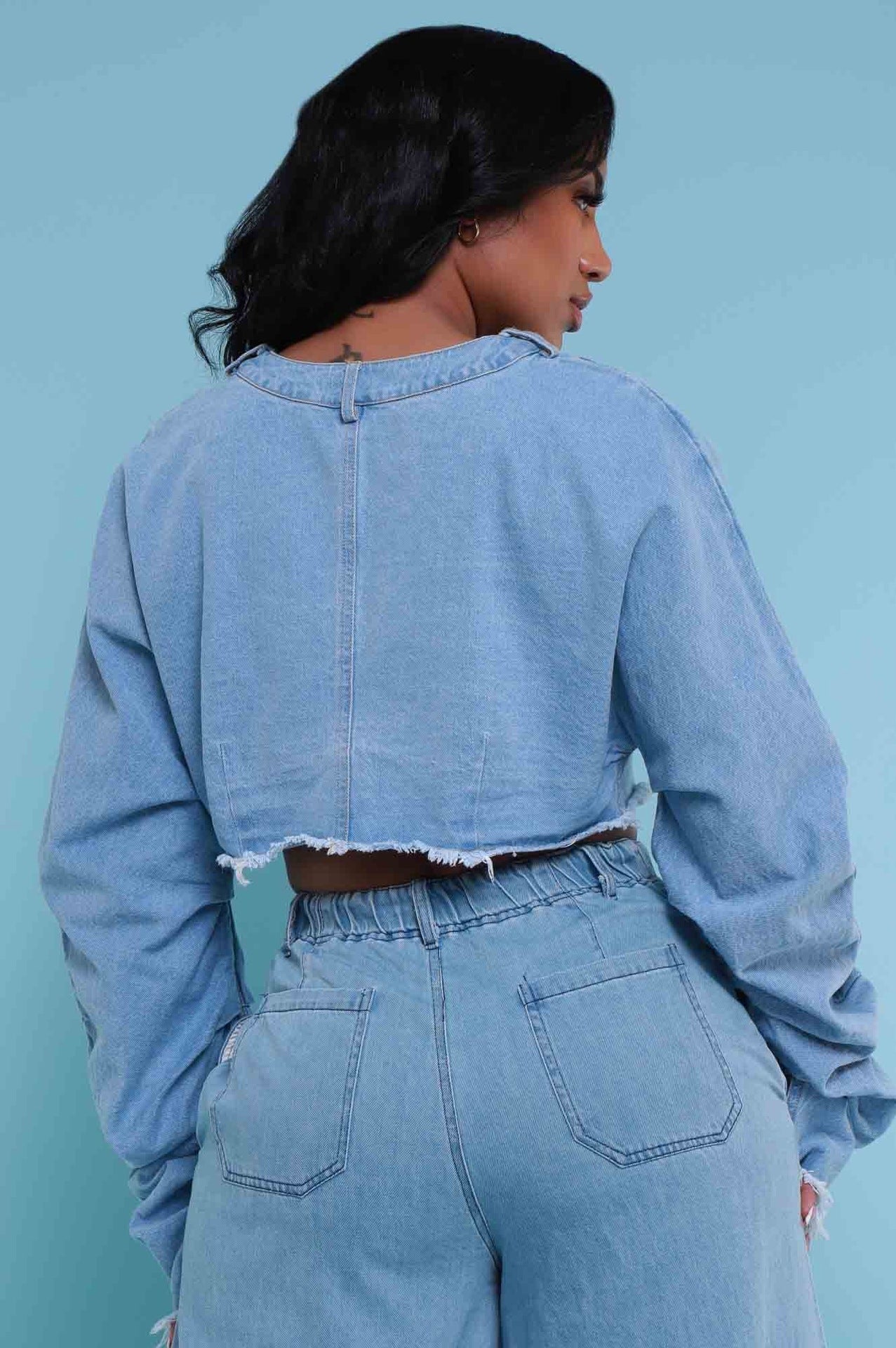 Casual Loose Denim Suit Two-piece Women’s Clothing