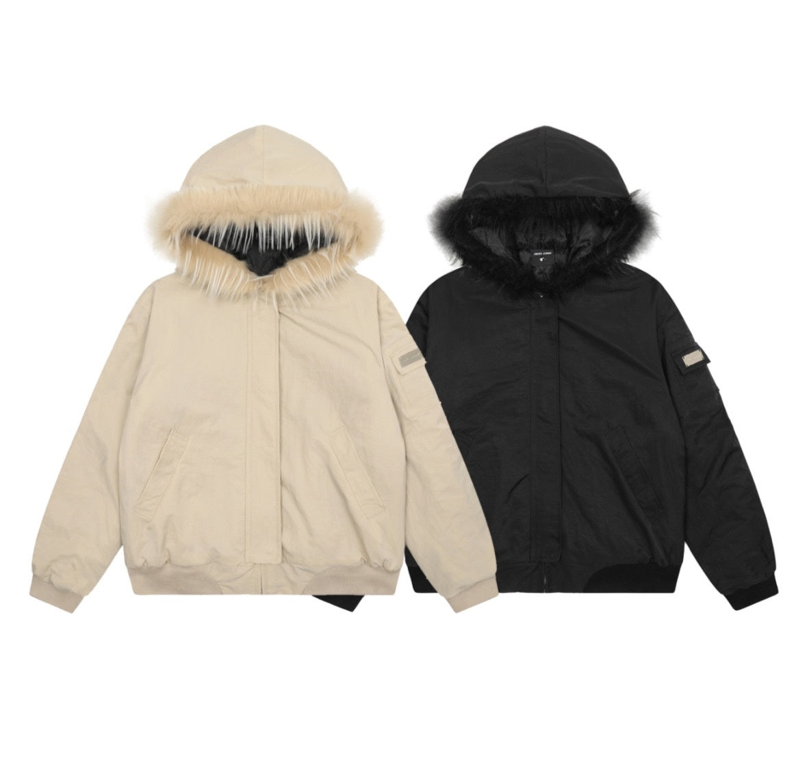 Solid Color Simple Fur Collar Jacket Women’s Retro Casual Thickening Short All-match Coat