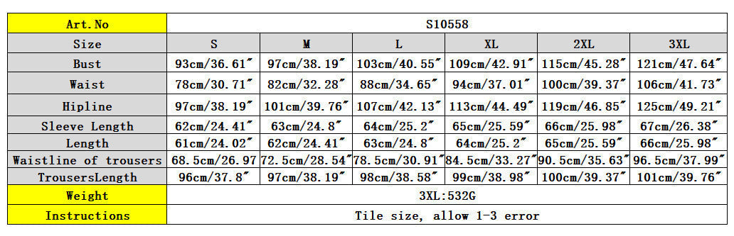 Women’s Fashion Color Printed Shirt Suit Two-piece Set