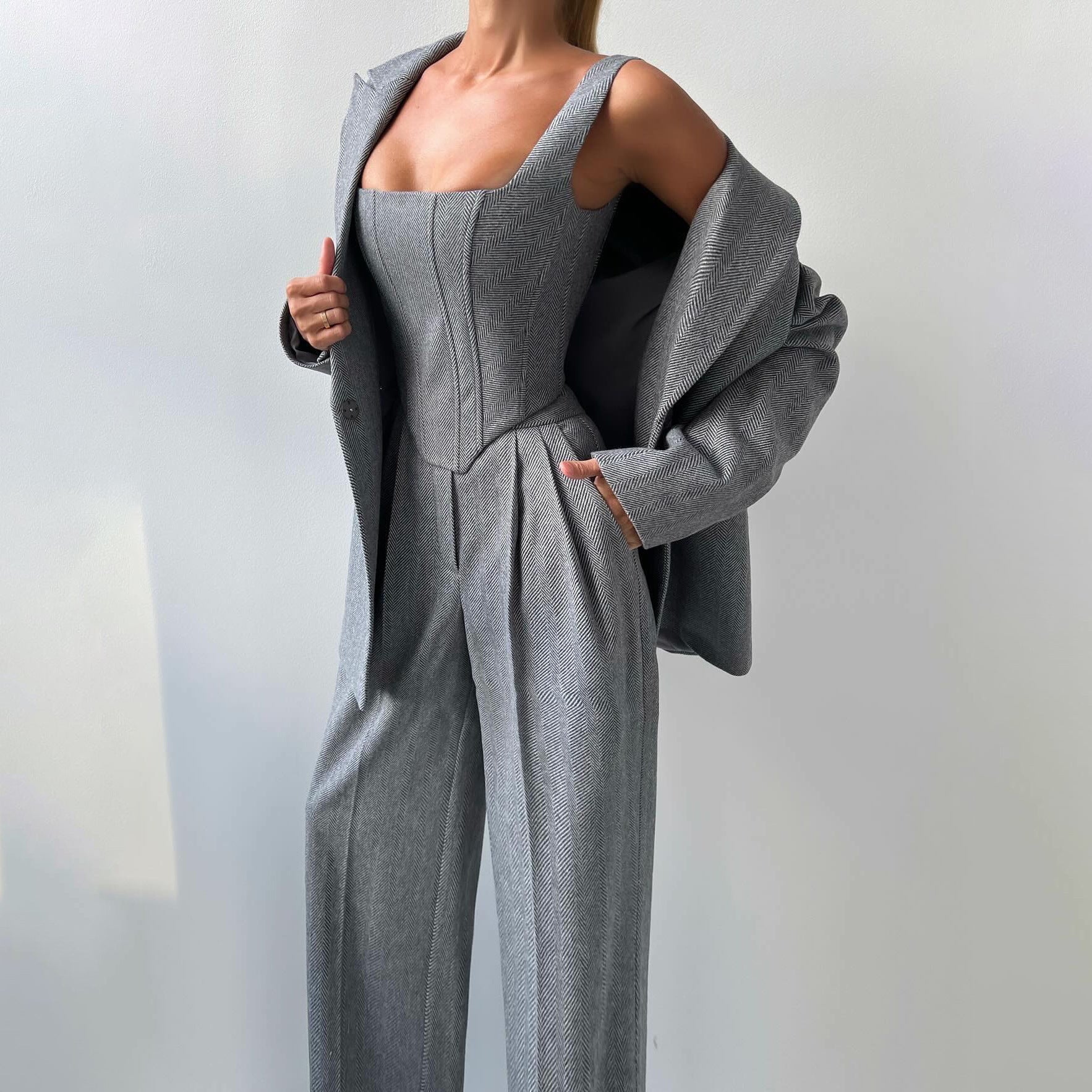 Street Style Sensation Luxury Clothing Global Fashion - LT2416 Gray / S