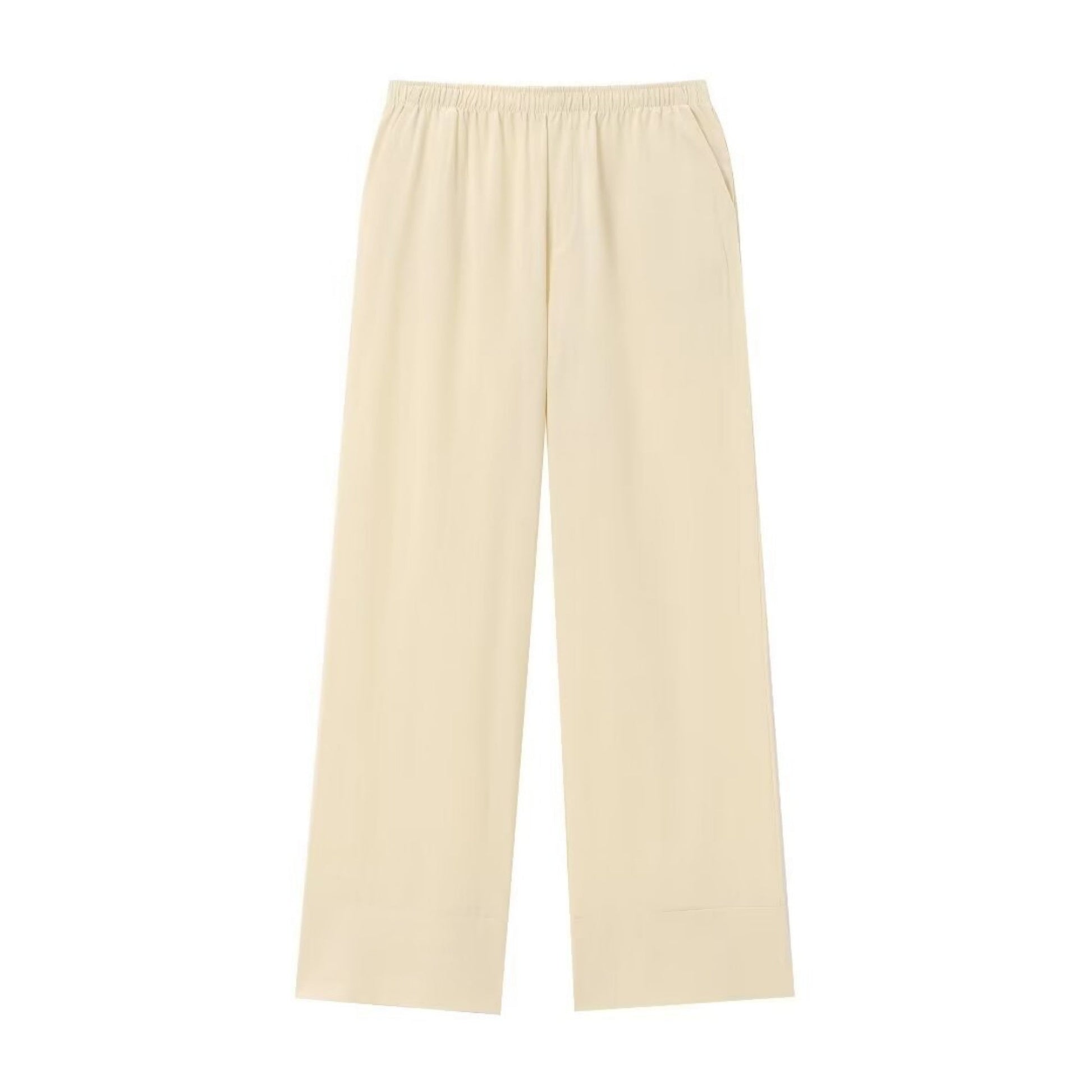 Texture Double Breasted Kimono Style Outerwear Pants - Beige / XS / Pants