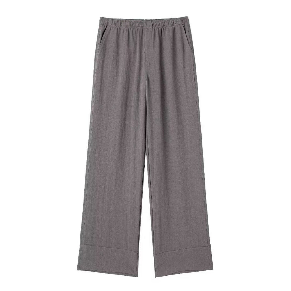 Texture Double Breasted Kimono Style Outerwear Pants - Grey / XS / Pants