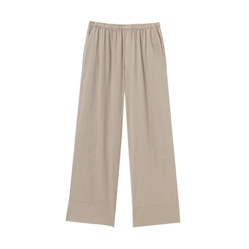Texture Double Breasted Kimono Style Outerwear Pants - Khaki / XS / Pants