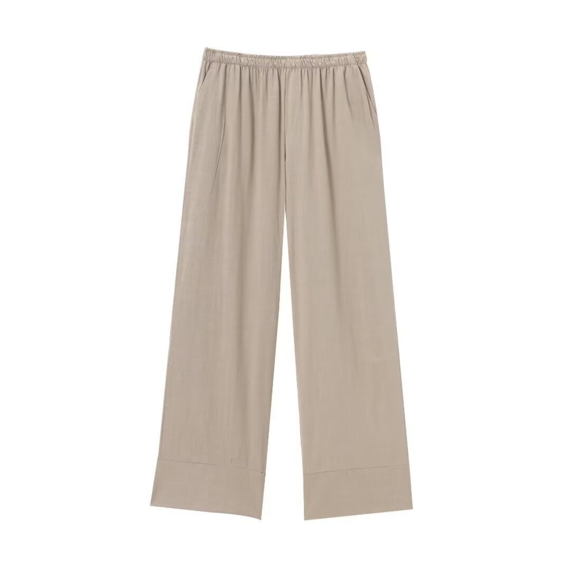 Texture Double Breasted Kimono Style Outerwear Pants - Khaki / XS / Pants